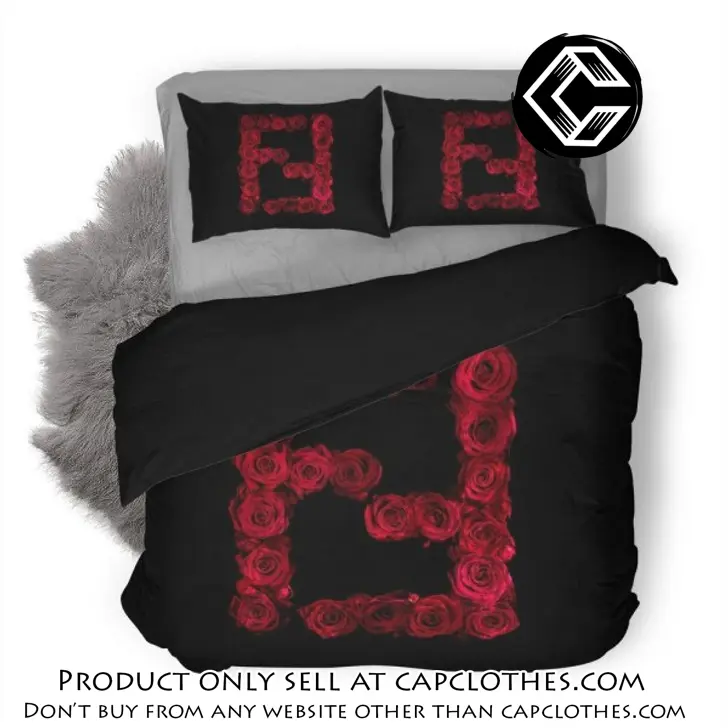 Fendi hot luxury logo fashion brand premium bedding set home decor cc4338776